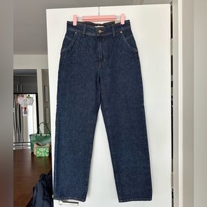 Madewell “Perfect Vintage Jean”, straight leg, dark wash, size 26